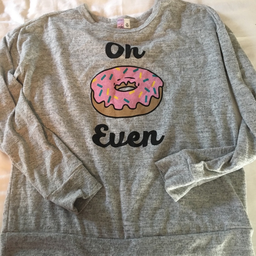 Adorable lightweight donut sweatshirt